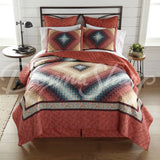 Donna Sharp Cinnamon 3Pc Quilted Bedding Set