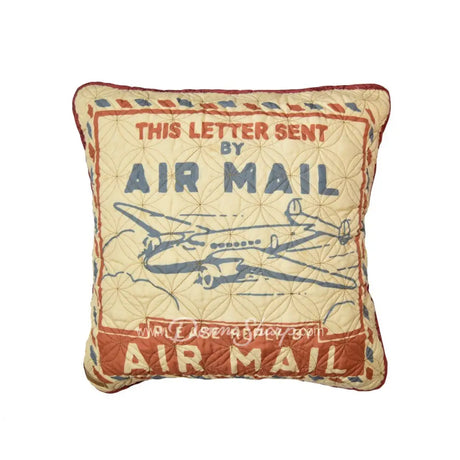 Donna Sharp Cinnamon 3Pc Quilted Bedding Set Air Mail - Pillow