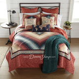 Donna Sharp Cinnamon 3Pc Quilted Bedding Set