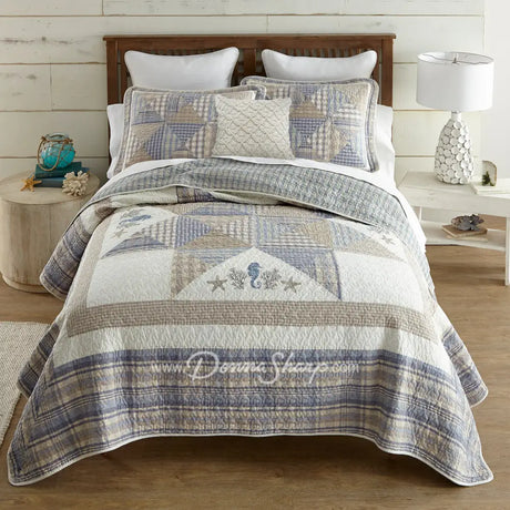 Donna Sharp Coastal Star Cotton Patchwork Quilt Set