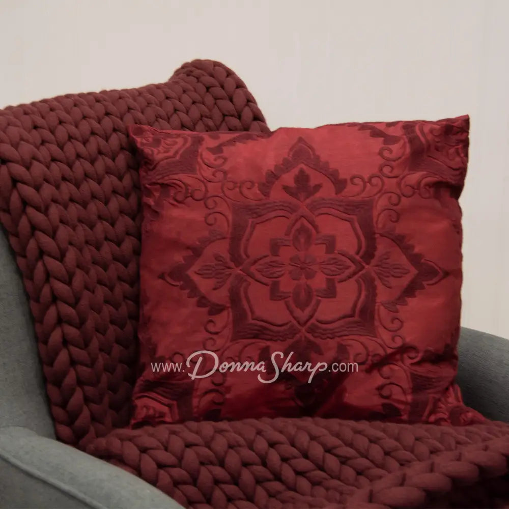 Dec Pillow (Red) Spice Postage Stamp The Ultra Comfort Collection Bedding