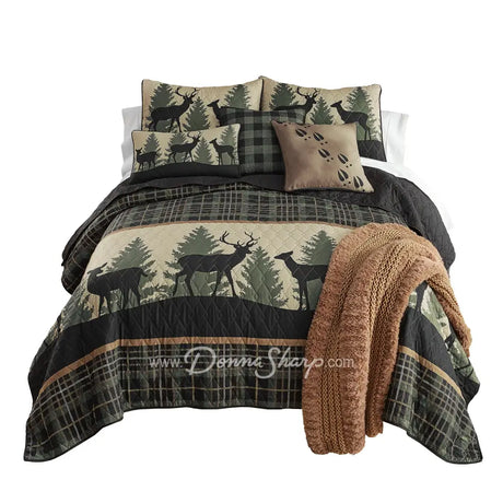 Donna Sharp Deer Walk Ultra Comfort Quilt Set Bedding