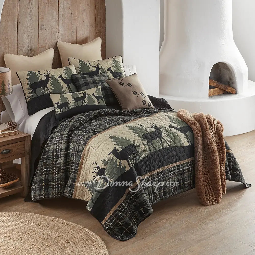 Donna Sharp Deer Walk Ultra Comfort Quilt Set Bedding