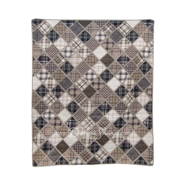 Donna Sharp Driftwood Quilted Cotton Throw Blanket