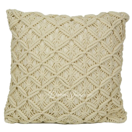 Donna Sharp Driftwood Cotton Quilt Collection - Crochet Pillow - New