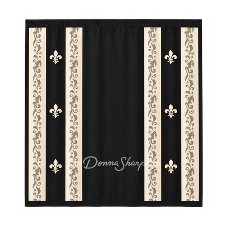 Donna Sharp FDL Scrolls (Tan) Shower Curtain - Sale