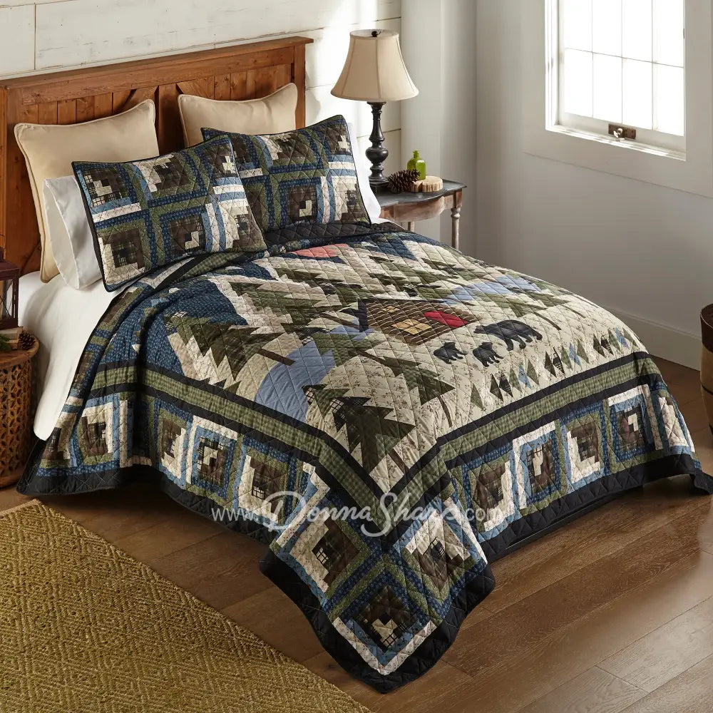 Set Biancheria Letto Donna Sharp Desert Hill 3 Pezzi – Trapunta Queen E Federe, Stile Southwest Lavabile