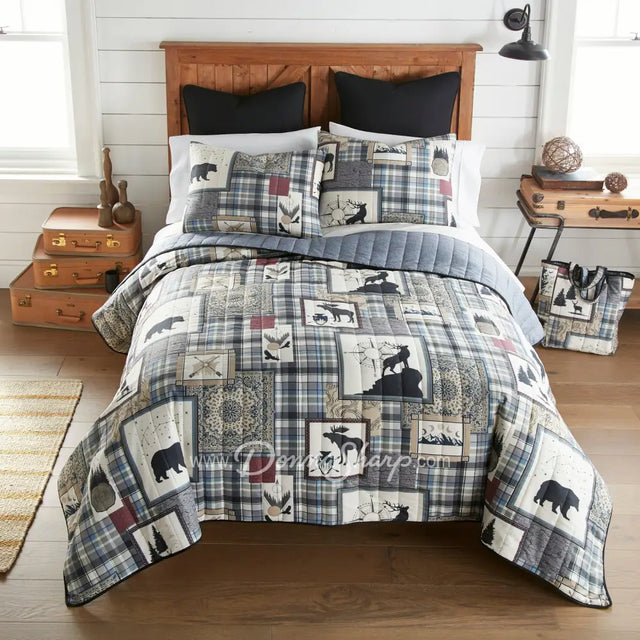 Donna Sharp Forest Symbols Quilted Bedding Set