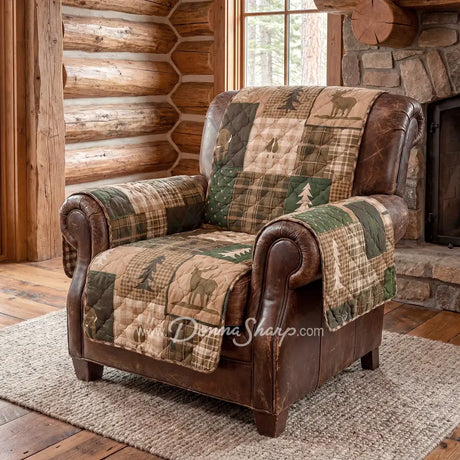 Donna Sharp Green Forest Sofa Cover (Chair) - Sofa Cover