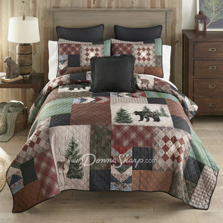 Donna Sharp Greenwood Patch King Quilt Set