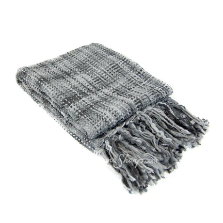 Heritage Woven Throw Blanket by Donna Sharp Grey New