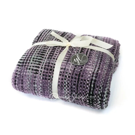 Throw Heritage Woven (Purple) New
