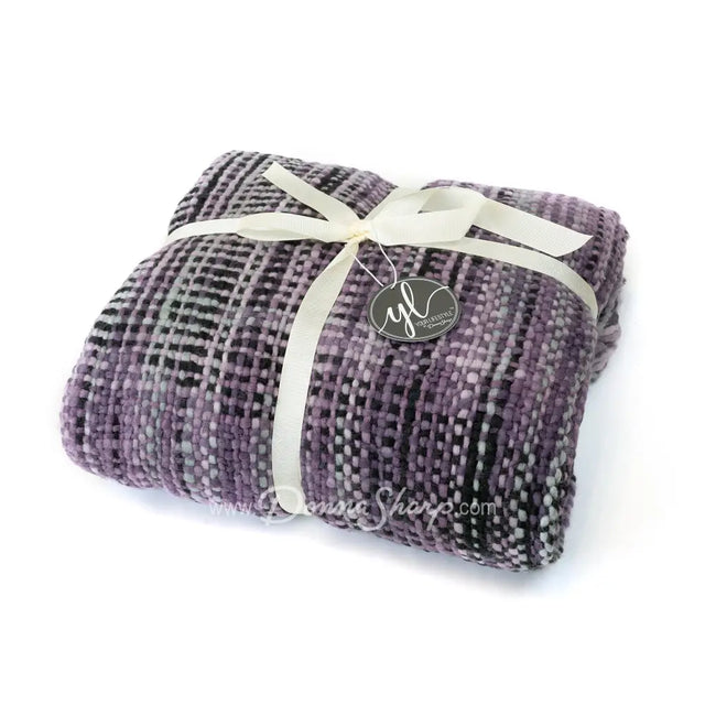 Throw Heritage Woven (Purple) New
