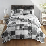 Donna Sharp Indiana Farmhouse 3Pc Cotton Quilt Set Bedding