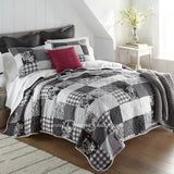 Donna Sharp Indiana Farmhouse 3Pc Cotton Quilt Set Bedding