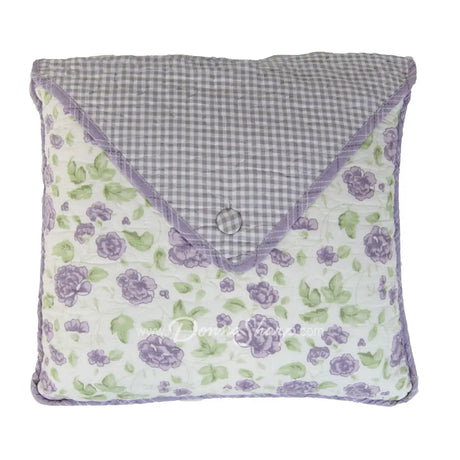 Lavender Rose Cotton Quilted Bedding Envelope - Pillow