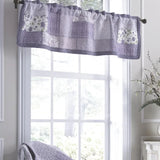 Donna Sharp Lavender Rose Cotton Pieced Quilted Bedding Lavender Rose Valance/Runner Bedding