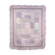Lavender Rose Cotton Quilted Bedding Throw