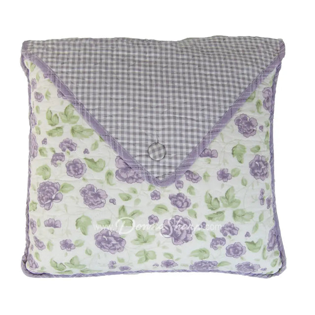 Lavender Rose Cotton Quilted Bedding Envelope - Pillow