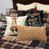 Donna Sharp Lj Plaid 3Pc Cotton Pieced Quilt Set Fox - Pillow New