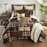 Donna Sharp Lj Plaid 3Pc Cotton Pieced Quilt Set Queen + 2 Shams New