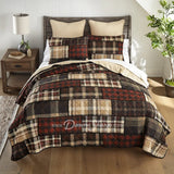 Donna Sharp Lj Plaid 3Pc Cotton Pieced Quilt Set King + 2 Shams New