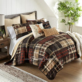 Donna Sharp Lj Plaid 3Pc Cotton Pieced Quilt Set New