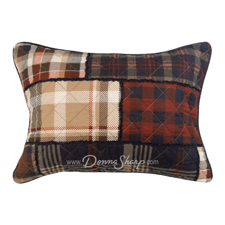 Donna Sharp Lj Plaid 3Pc Cotton Pieced Quilt Set New