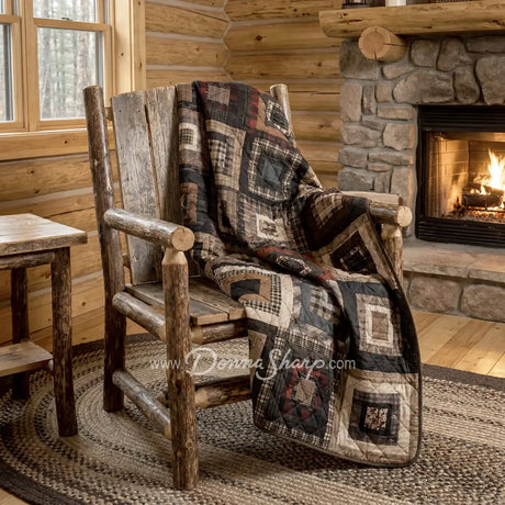 Donna Sharp Lodge Square Ultra Comfort Quilt Collection - Throw - Bedding