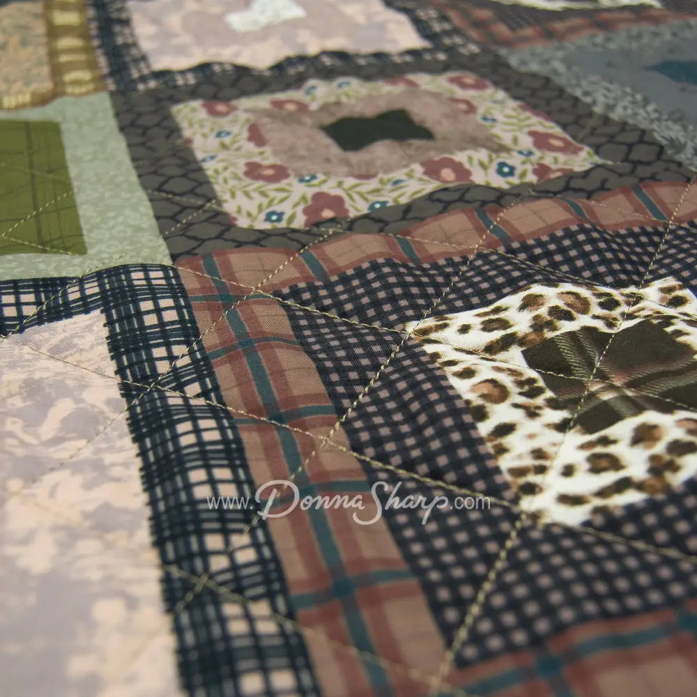 Donna Sharp Looking Up 3PC Quilted Bedding Set