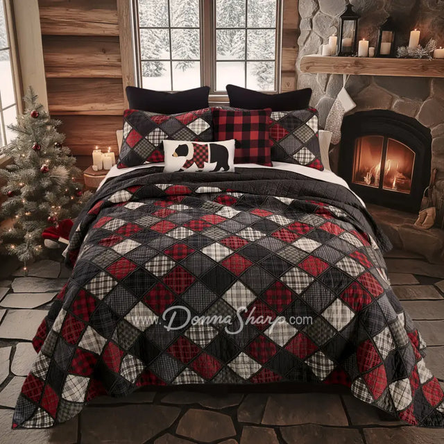 Donna Sharp Lumberjack Cotton Quilt Set Full/Queen Bedding