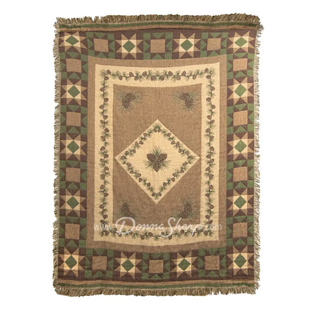 Throw Matelasse (Antique Pine) Bedding