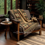 Donna Sharp Matelasse Throw (Antique Pine) Bedding