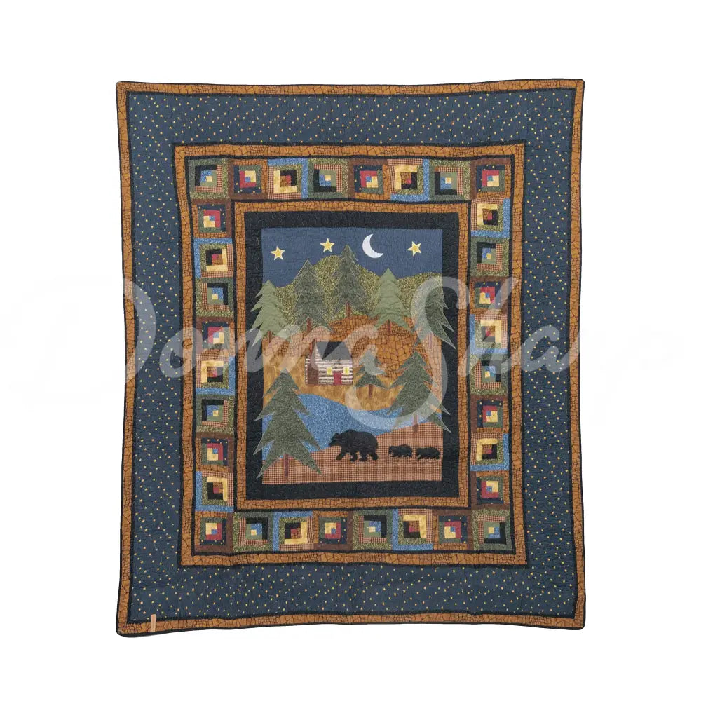 Donna Sharp Midnight Bear Cotton Pieced Quilted Bedding