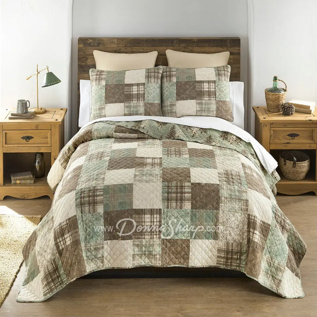 Donna Sharp Mint Patch Cotton Quilt Collection - Twin