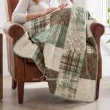 Donna Sharp Mint Patch Lap Quilt
