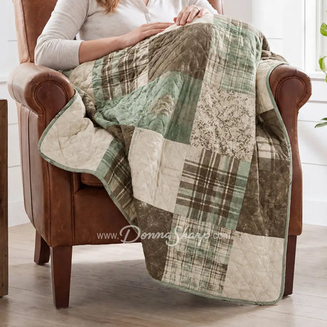 Donna Sharp Mint Patch Lap Quilt