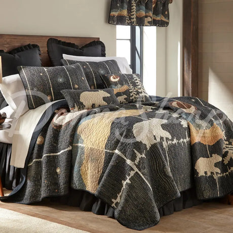 Donna Sharp Moonlit Bear Cotton Quilted Bedding