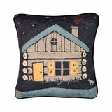 Donna Sharp Moonlit Cabin Cotton Quilted Bedding Cabin - Pillow Bedding