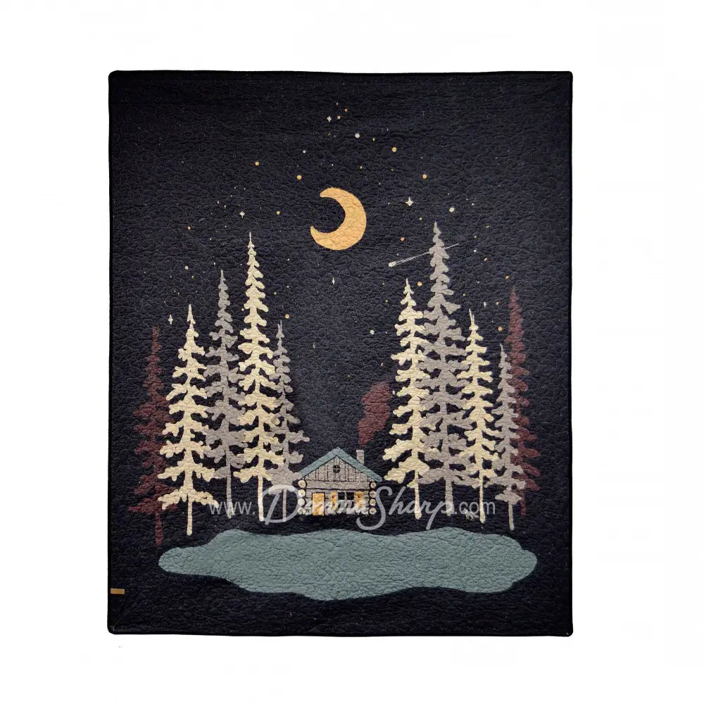 Donna Sharp Moonlit Cabin Cotton Quilted Bedding Throw Bedding