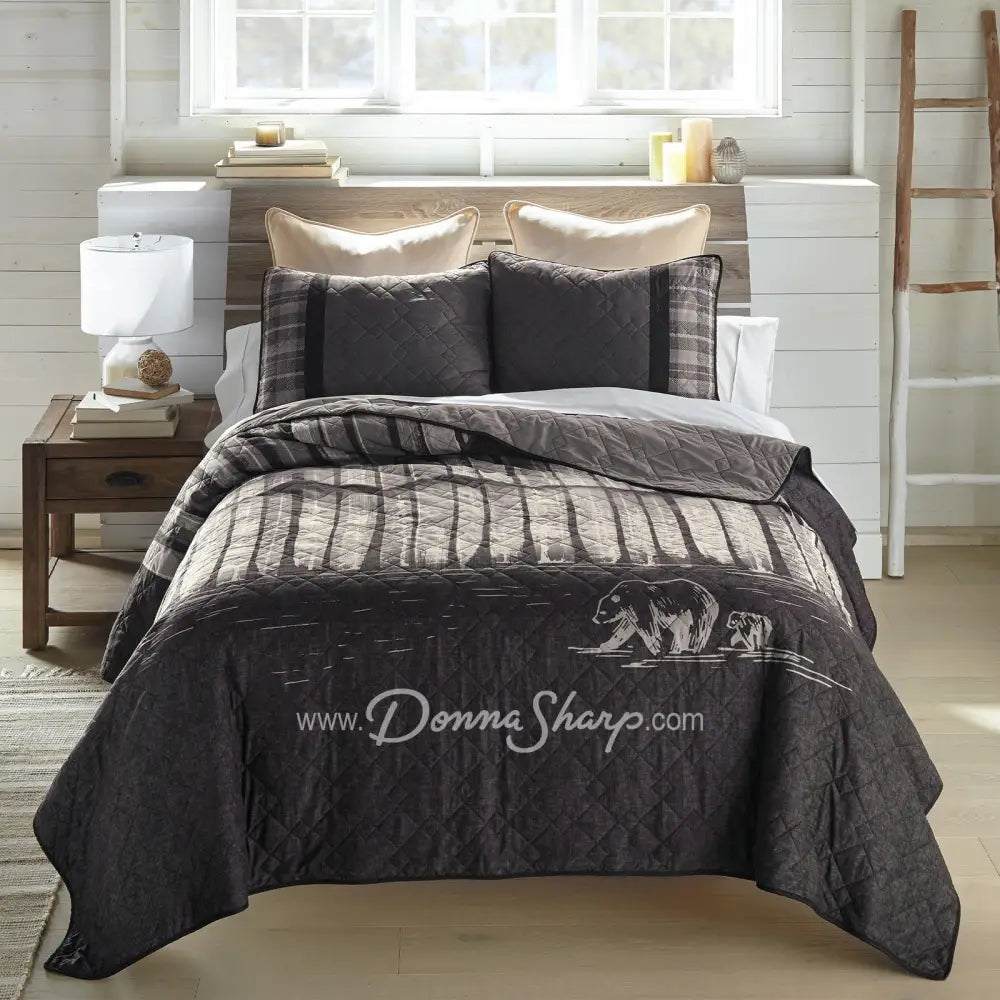 Nighttime 3Pc Quilted Bedding Set By Donna Sharp