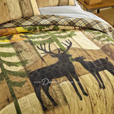 Donna Sharp Painted Deer Quilted Bedding Set Bedding
