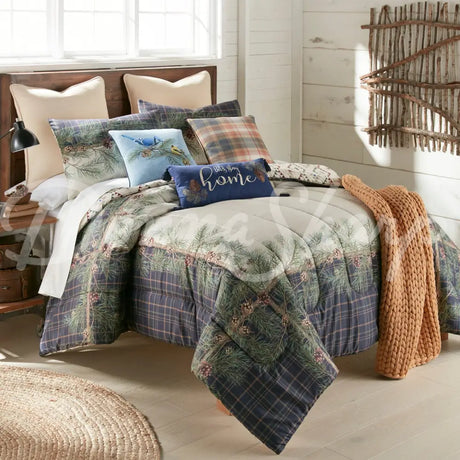 Donna Sharp Pine Boughs 3Pc Comforter Bedding Set