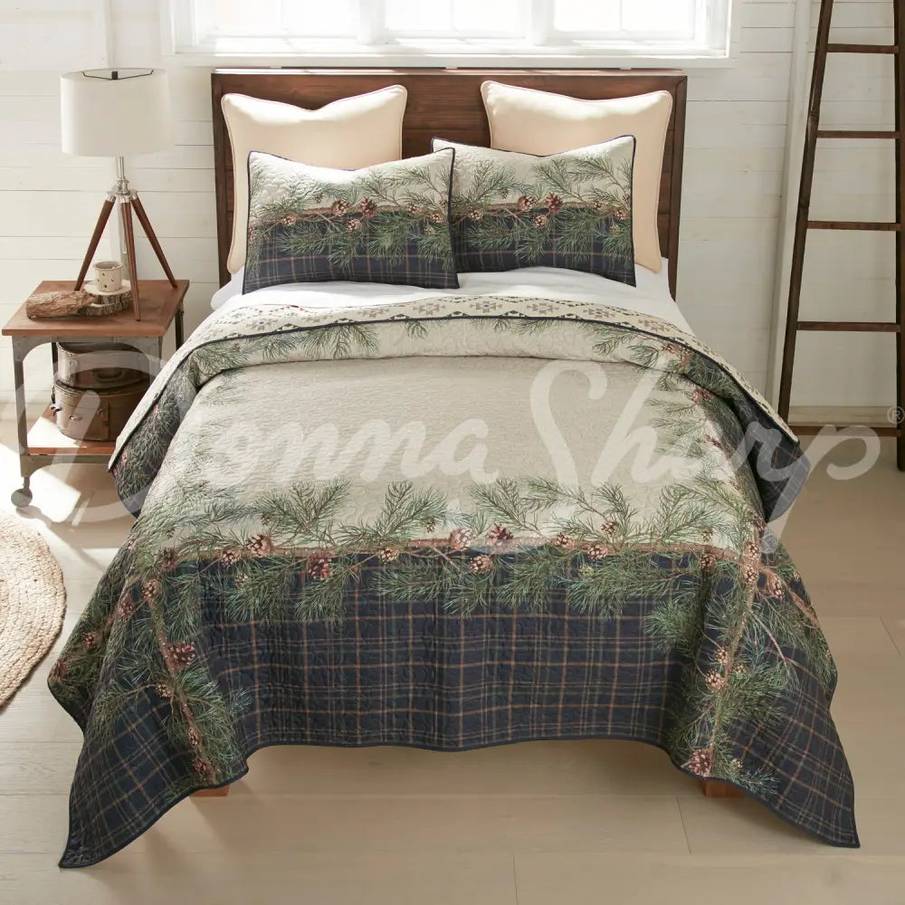 Donna Sharp Pine Boughs Quilted Bedding Set