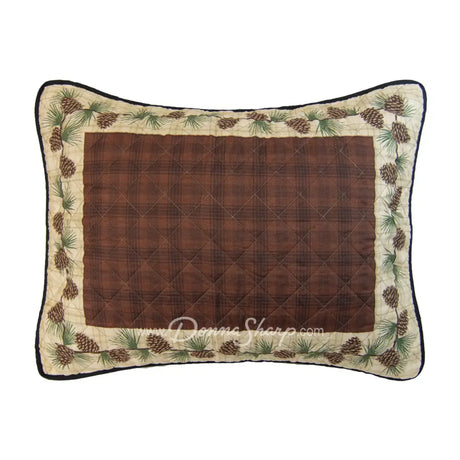 Donna Sharp Pine Circle 3pc Quilted Bedding Set New