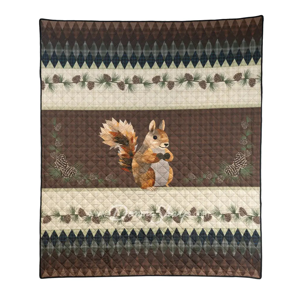 Donna Sharp Pine Circle 3PC Quilted Bedding Set - Throw - New