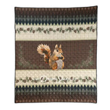 Donna Sharp Pine Circle 3PC Quilted Bedding Set - Throw - New