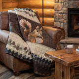 Donna Sharp Pine Circle Plush Knit Throw - Bedding