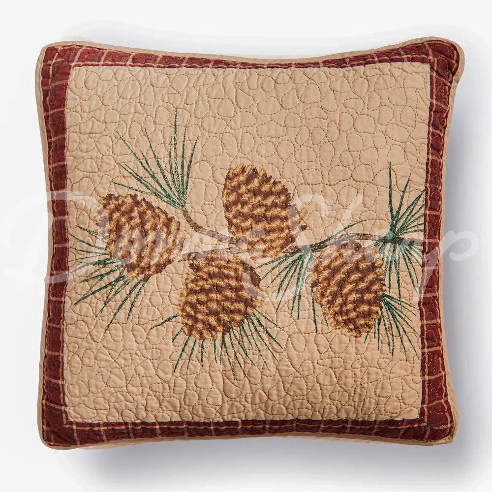 Donna Sharp Pine Lodge Cotton Quilted Bedding Branch - Pillow