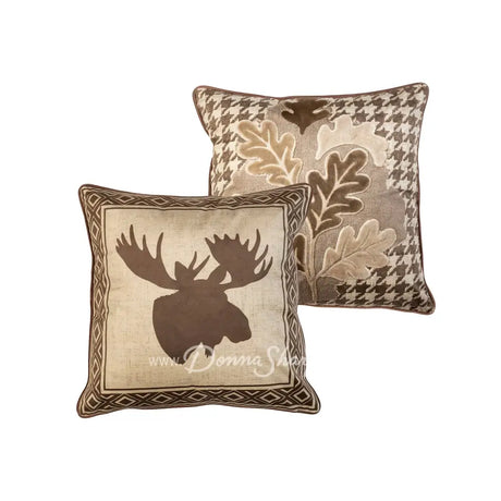 Donna Sharp Pine Medallion UCC Leaf/Moose Pillow